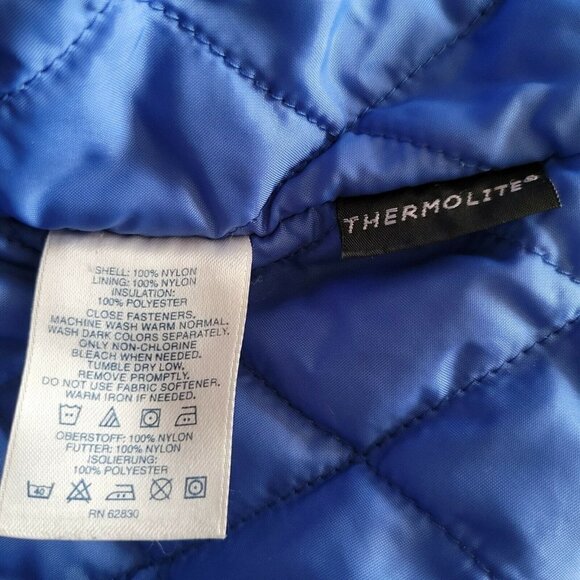 Lands End Thermolite Blue Coat Jacket Mens Size M 38-40 - Picture 7 of 7